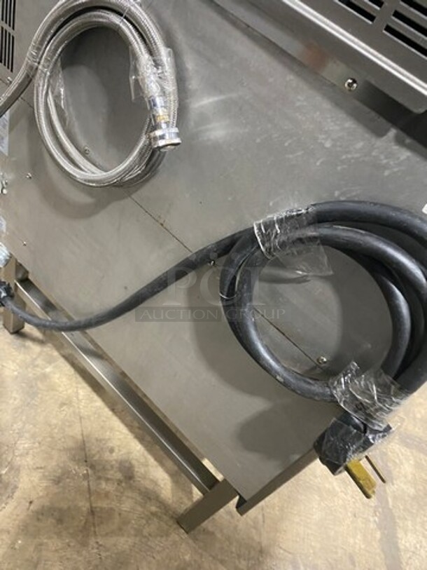 Turbo Fan Commercial Electric Powered Double Deck Convection Oven! With Metal Oven Racks! All Stainless Steel! On Legs! 2x Your Bid Makes One Unit! Model: E32D5 SN: 740087 208V - Image 10 of 11