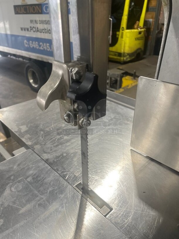 SWEET! Biro Commercial Floor Style Heavy Duty Meat Saw! All Stainless Steel! Model 22 Serial 36959! On Legs! 1Phase!  WORKING WHEN REMOVED! - Image 5 of 12