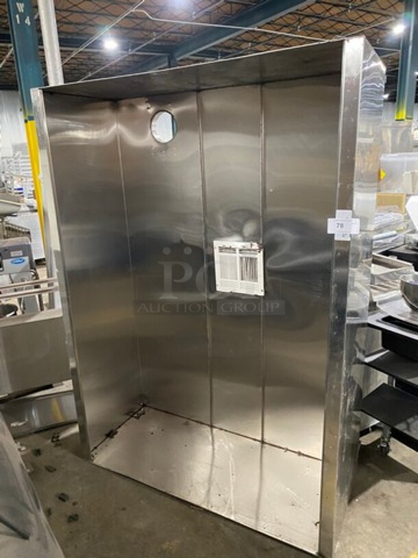 Commercial Solid Stainless Steel Hood System!