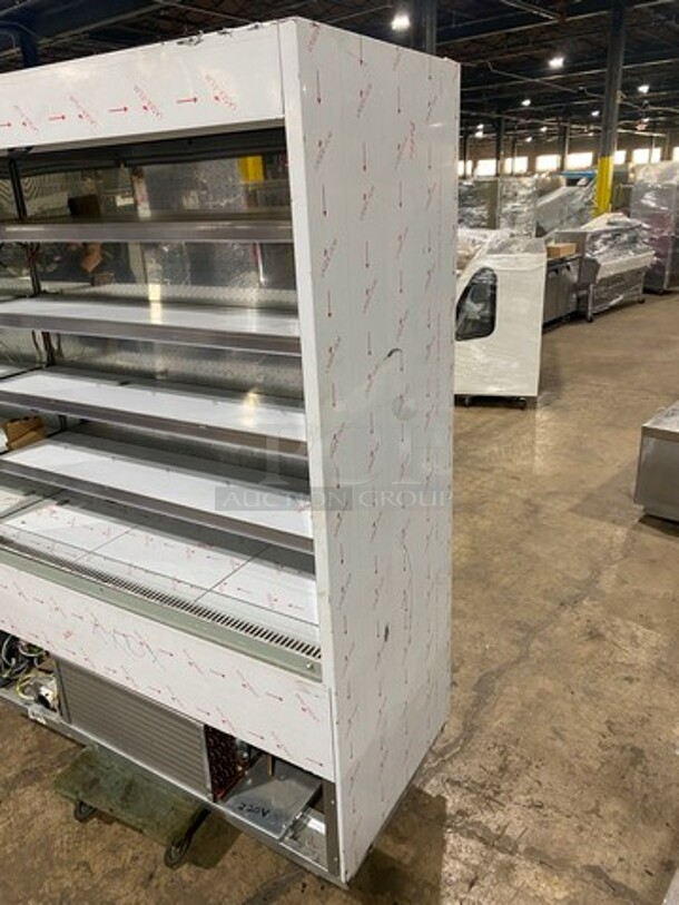 NEW NEVER USED! OUT OF THE BOX! 2016 Ciam Commercial Refrigerated Open Grab-N-Go Display Case! Solid Stainless Steel! MISSING BOTTOM FRONT COVER! Model: MURSTDL6FL15 SN: SN230416 220V 60HZ 1 Phase - Image 2 of 10