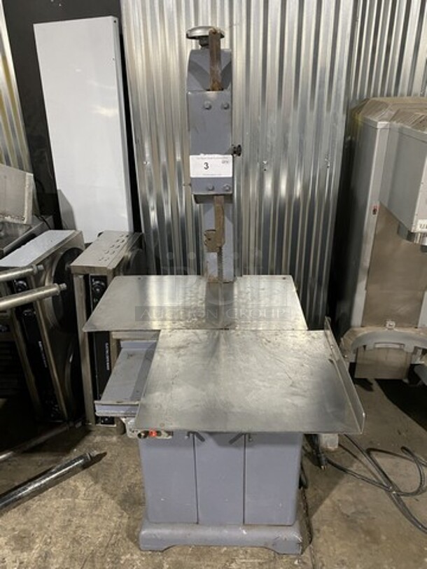 NICE! The Kleen Kut Heavy Duty Commercial Meat Band Saw! 220V 1 Phase! Working When Removed! 