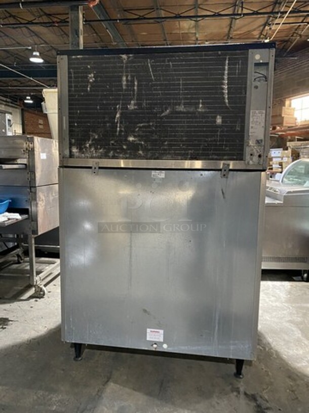 Sweet! Ice-O-Matic AIR COOLED 1500LBS Ice Machine! On Ice-O-Matic Ice Bin! Model ICE1406HA6 Serial 15061280012856! 208/230V 1 Phase! On Legs! 2 X Your Bid Makes One Unit!   - Image 4 of 9
