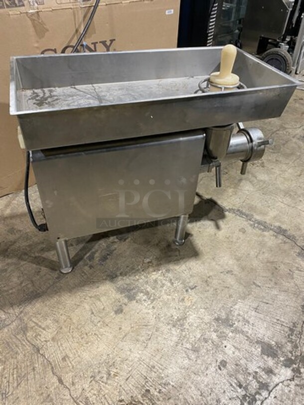 Thunderbird Commercial Electric Powered Meat Grinder! All Stainless Steel! On Legs! Model: TB500E SN: 2070926 220V 60HZ 1 Phase - Image 4 of 12