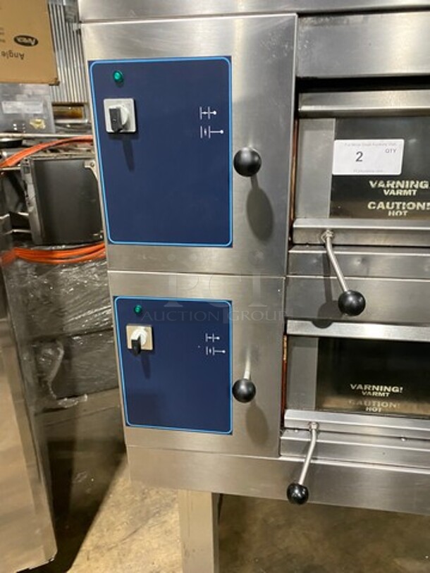 WOW! Revent Commercial Electric Powered Double Deck Baking Oven! All Stainless Steel! On Casters! 2x Your Bid Makes One Unit! - Image 8 of 12