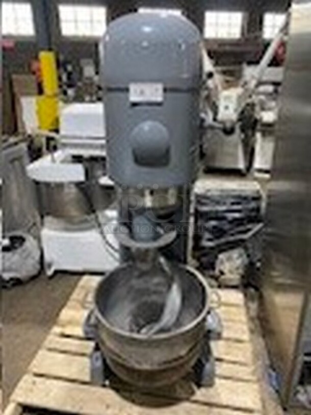 Hobart 80Quart Floor Style Heavy Duty Planetary Mixer! Model M802 Serial 11-273-301! 200V 3 Phase! With Timer! With Bowl And Hook Attachment!  - Image 1 of 12