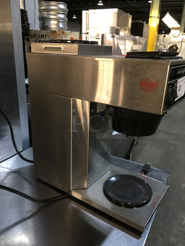 Newco Fresh Coffee Commercial Coffee Maker! All Stainless Steel! With 2 Warmers! Model: AK2 SN: AK 000776712RJ 120V 60 HZ 1 Phase - Image 3 of 9