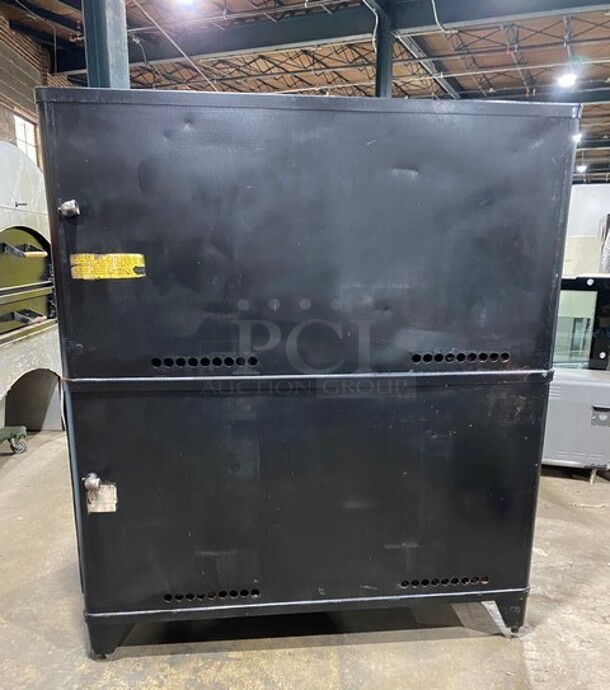 Blodgett Commercial Natural Gas Powered Double Deck Baking/ Pizza Oven! All Stainless Steel! On Legs! 2x Your Bid Makes One Unit! Working When Removed! - Image 4 of 12