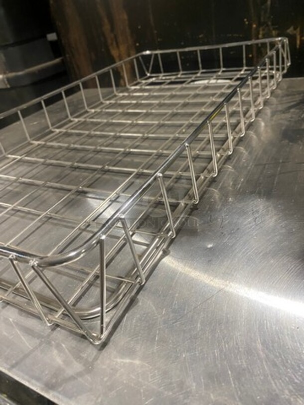 New! Chrome Pastry/Bagel Display Baskets! 2 X Your Bid!  - Image 3 of 4