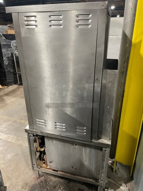 Market Forge Natural Gas Powered Dual Cabinet Convection Steamer! Model ST10! All Stainless Steel! On Legs!  - Image 4 of 10