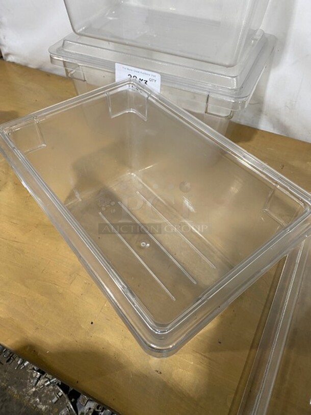 Cambro Clear Food Storage Box With Lid! MODEL 1218CCW 12X18 3x Your Bid! - Image 4 of 7