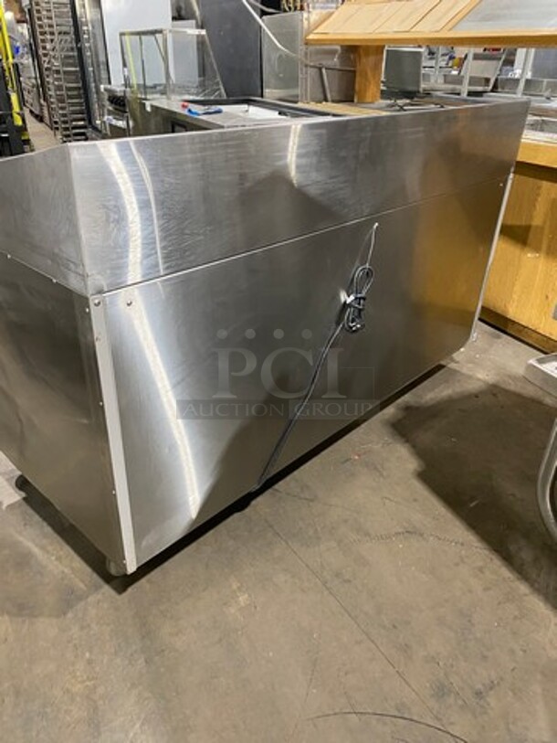 Randell Commercial Refrigerated Pizza Prep Table! With Single Door Storage Space! With 3 Drawers Underneath! All Stainless Steel! On Casters! Model: 8268N 115V 60HZ 1 Phase - Image 3 of 10