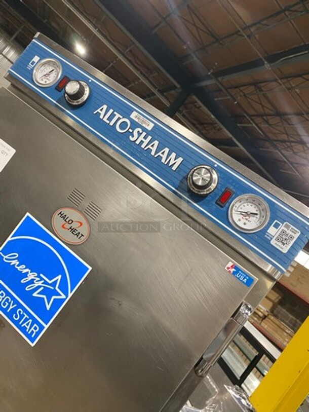 Alto Shaam Commercial Split Door Heated Holding Cabinet/ Food Warmer! All Stainless Steel! On Casters! Model: 1200UP SN: 2520610304 120V 60HZ 1 Phase - Image 8 of 9