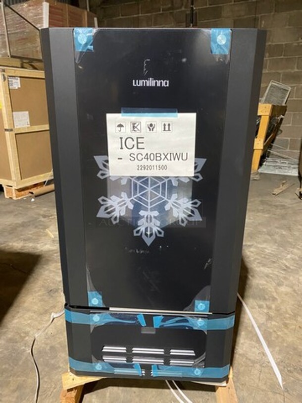 BEAUTIFUL! UNIQUE FIND! SCRATCH-N-DENT! Lumilinna Commercial Countertop/ Undercounter Single Door Slush Cooler! Using Very Precise Temperature Control, Lumilinna Can Hold Beverages Below Freezing — Without Freezing Them Solid. Water Normally Freezes At 32°F, But By Maintaining This Temperature, Lumilinna Can Store Beverages To The Coldest Temperature That Once Opened, Ice Crystals Form! Supercooled Products Crystallize When Poured, Producing A Soft Delicate Ice Slush! Model: ICESC40BXIWU SN: A19300017 115V 60HZ 1 Phase - Image 3 of 12