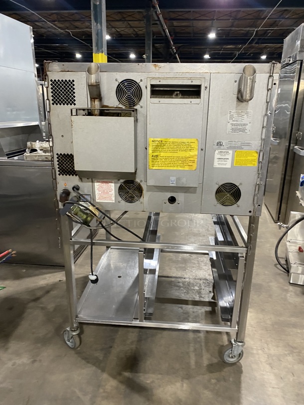 Sweet! BLODGETT Commercial Natural Gas Convection Oven W/ View Through Doors And Metal Oven Racks! On Legs! Model 100G/AA Serial 102811KJ013S 115V/60Hz/1 Phase
 - Image 4 of 11