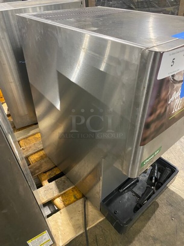 WOW! SCRATCH-N-DENT! LATE MODEL! Hoshizaki Commercial Countertop Refrigerated Ice Maker/Dispenser And Water Dispenser! All Stainless Steel! With Legs! Model: DCM270BAH 115/120V 60HZ 1 Phase - Image 3 of 6