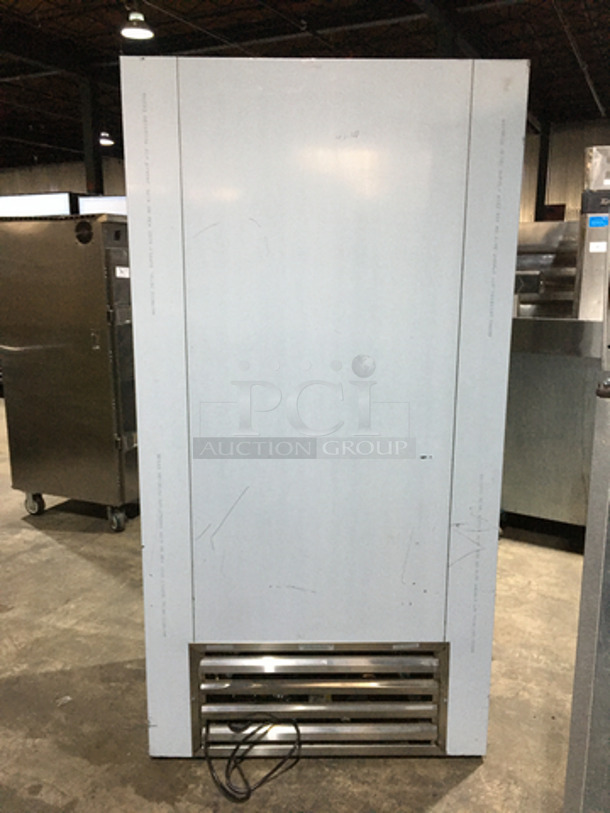 WOW! LATE MODEL! 2019 Coolman Reach In Refrigerator/ Freezer Merchandiser! With 2 Glass Sliding Doors! With Poly Coated Racks!  Model: CUST-40SG SN: 0111319 120V 60HZ 1 Phase - Image 3 of 9