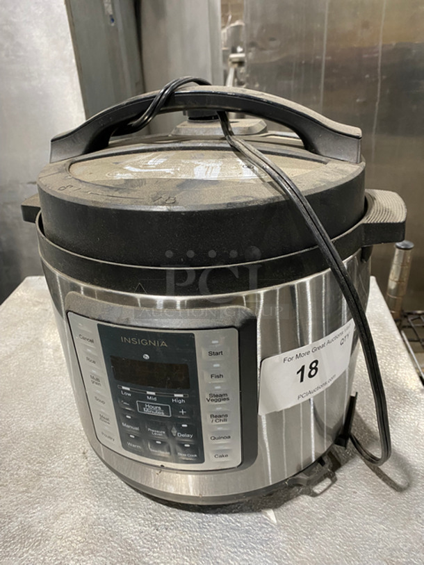 Insignia Countertop Multi Use Pressure Cooker! All Stainless Steel! Model: NSMC60SS8 120V 60HZ