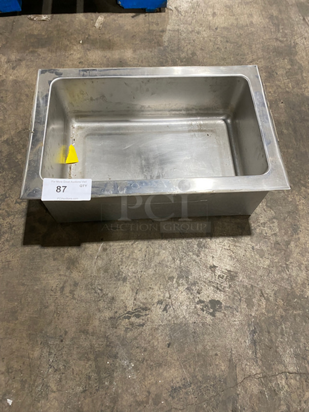 APW Wyott Standex Commercial Countertop Single Well Food Pan! Ice Cooled! All Stainless Steel! Model: CFW1 SN: 8022918060003