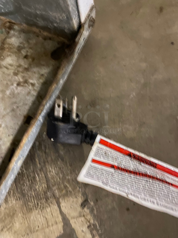 Kenmore Upright Single Door Reach In Refrigerator! With Poly Coated Racks And Shelves! NOT TESTED! Model: 253.28042807 SN: WB24658733 115V 60HZ - Image 8 of 8