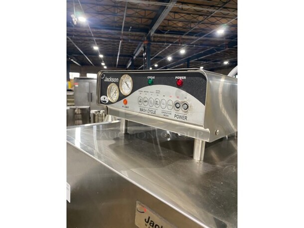 FANTASTIC! Jackson Model TEMPSTAR Stainless Steel Commercial Straight Pass Through Dishwasher. 208-230 Volts! - Image 9 of 11