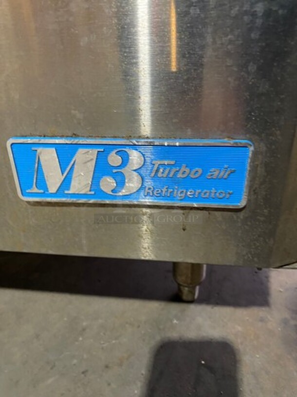 Turbo Air Commercial Single Door Lowboy/ Worktop Cooler! All Stainless Steel! Model: MUR28 SN: MU2RB03027 115V 60HZ 1 Phase - Image 7 of 10