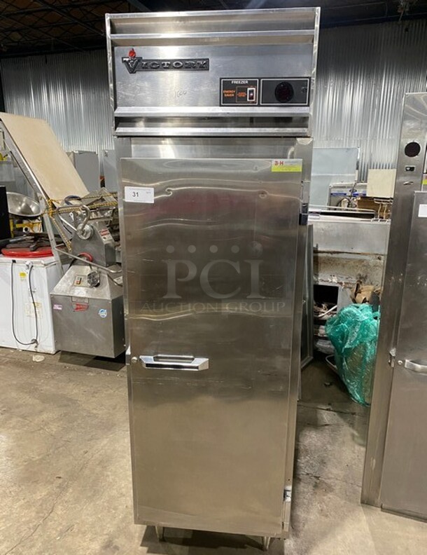 Victory Commercial Single Door Reach In Freezer! All Stainless Steel! On Legs! Model: FS1DS7EW SN: A1082500 115V 1PH - Image 1 of 7