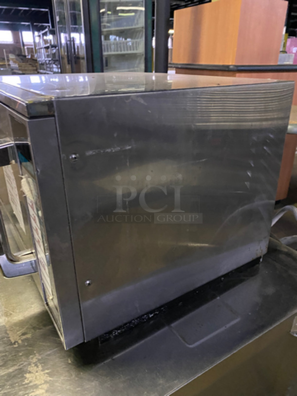 Sharp Commercial Countertop Microwave Oven! All Stainless Steel! Model: R23GT SN:02832 208/230V 60HZ 1 Phase - Image 2 of 8