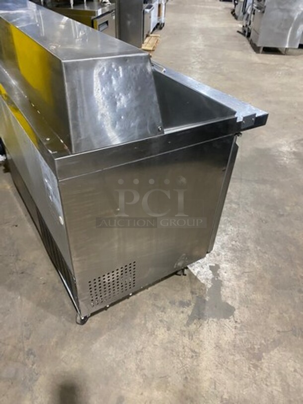 Spartan Commercial Refrigerated Sandwich Prep Table! With 3 Door Storage Space Underneath! Poly Coated Racks! All Stainless Steel! On Casters! Model: SST7230 115V - Image 4 of 8