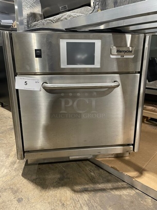 NICE! NEW! Never Used! Merrychef Commercial Countertop Rapid Cook Oven! All Stainless Steel! Model: EIKONE6 SN: 1305213090341 208/240V 60HZ 1 Phase