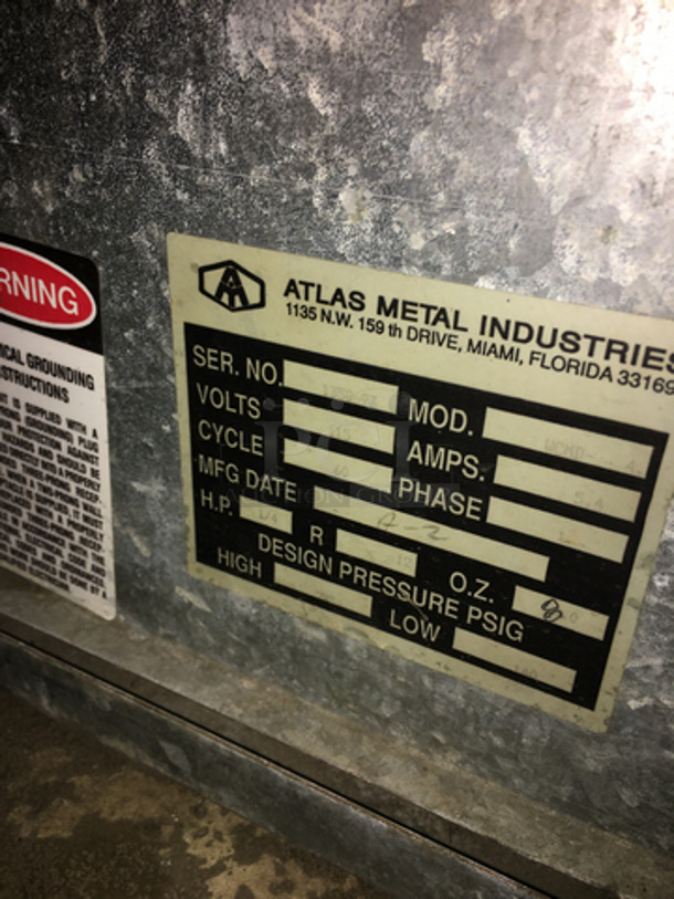WOW! Atlas Stainless Steel Commercial Cold Pan Drop In Unit! Model: WCMD SN:1358-93 115V 60HZ 1 Phase - Image 7 of 8