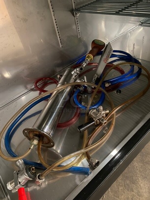 Late Model Avantco Commercial Refrigerated Kegerator! With 3 Door Storage Space Underneath! Also With Towers! Model: 178UDD4HC SN: 6299333518074035 115V - Image 7 of 9
