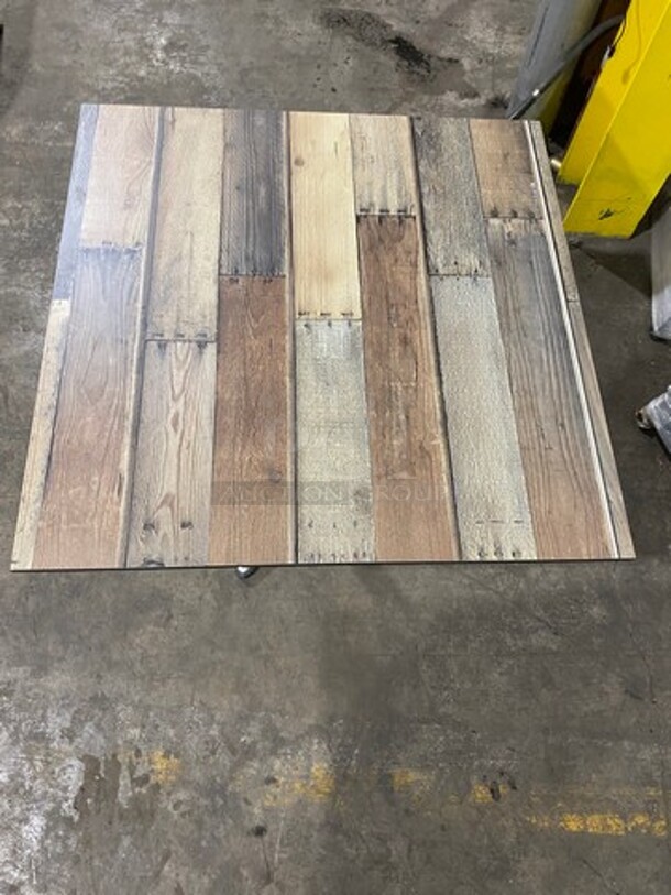 BRAND NEW! HPL - DRIFTWOOD TABLE TOP 24 By 24 Suitable For Indoor/Outdoor Use! High Pressure Laminate! Weatherproof, Scratch and UV-Resistant! Java Finish! - Image 4 of 8