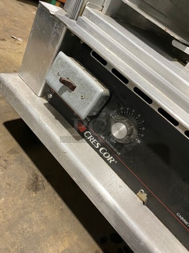 Cres Cor Commercial Insulated Warming/Proofing Cabinet! With 2 Half Doors! Holds Full Size Trays! All Stainless Steel! WORKING WHEN EMOVED! Model: 5495039 SN: HJGK5086A 120V 60HZ 1 Phase - Image 7 of 9