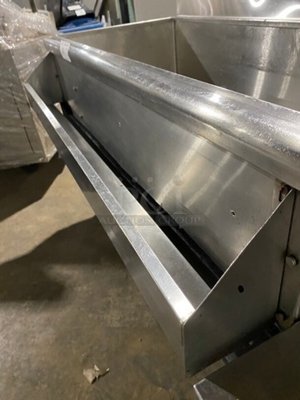 Beca Commercial Undercounter Ice Bin/ Bartender Cocktail Station! With Built In Hand Sink! With Faucet And Handles! With Speed Rail! With Back Splash! All Stainless Steel! On Legs! - Image 6 of 9