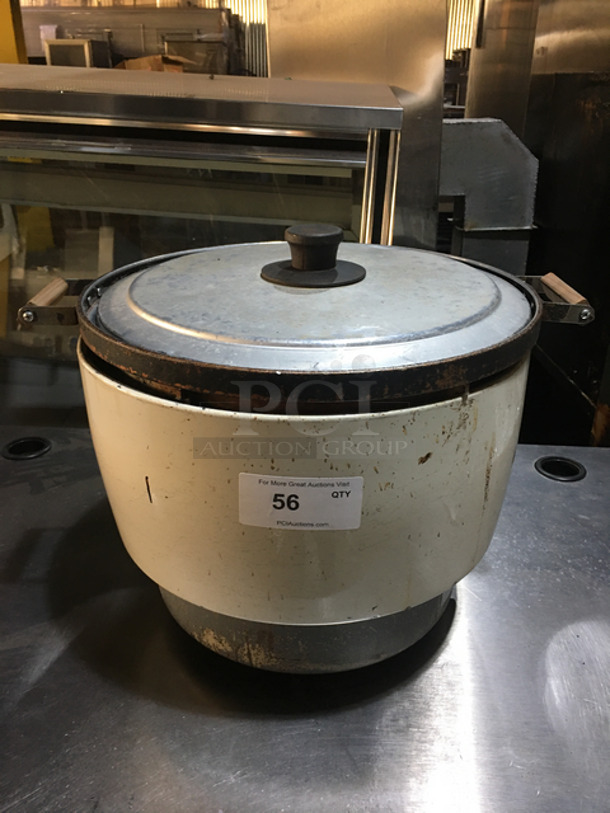 Paloma Natural Gas Powered Countertop Commercial Rice Cooker! With 2 Side Handles! With Stainless Steel Lid!