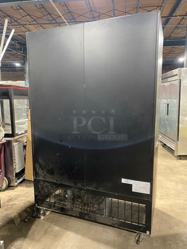 Kelvinator Commercial 2 Door Reach In Cooler Merchandiser! With View Through Doors! Poly Coated Racks! On Casters! Model: KCGM47RB 115V - Image 3 of 8