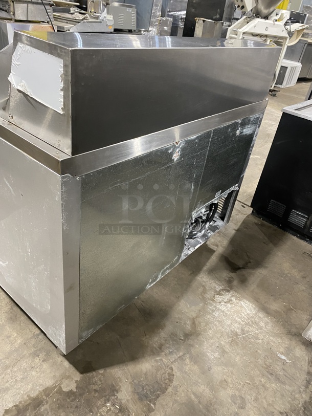 Leader Commercial Refrigerated Sandwich/Salad Prep Table! With Commercial Cutting Board! With 2 Door Underneath Storage Space! All Stainless Steel! Model: LM48S/C SN:PW02C1829! 115V 1 Phase! On Legs! - Image 4 of 9