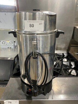 Crown Select Commercial Countertop Automatic Coffee Urn! All Stainless Steel!