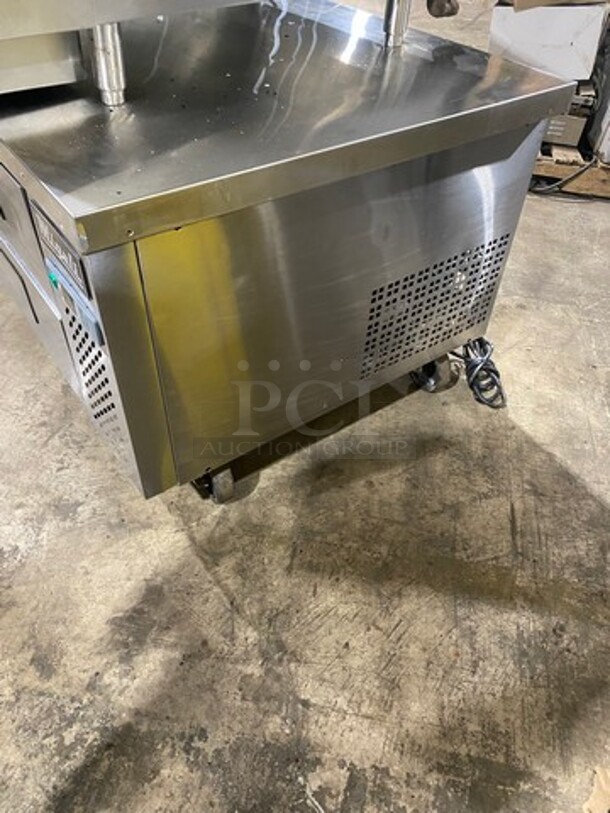 Migali Commercial Refrigerated Chef Base! With 4 Drawer Storage Space! All Stainless Steel! On Casters! Model: CCB72HC SN: CCB72HC00317051000920004 115V 60HZ 1 Phase - Image 2 of 8
