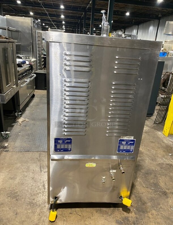 Coldelite Commercial 3 Handle Soft Serve Ice Cream Machine! All Stainless Steel! On Casters! Model: UF820 SN:225881 208V 3PH - Image 3 of 11
