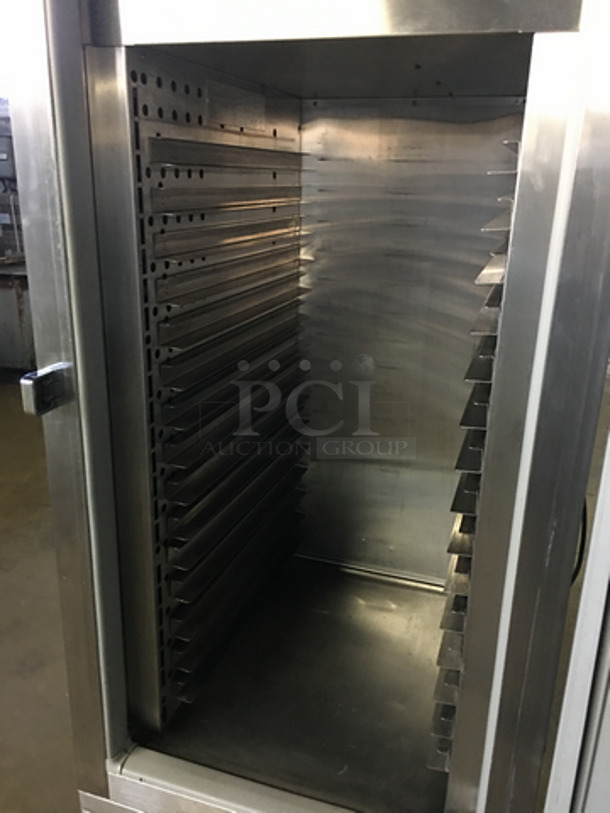 Victory Commercial Refrigerated Mobile Food Cabinet! Holds Full Size Trays! With Rack Holders! All Stainless Steel! On Casters! Model: ACRS-1D-S7-STS 115V 60HZ 1 Phase - Image 5 of 7
