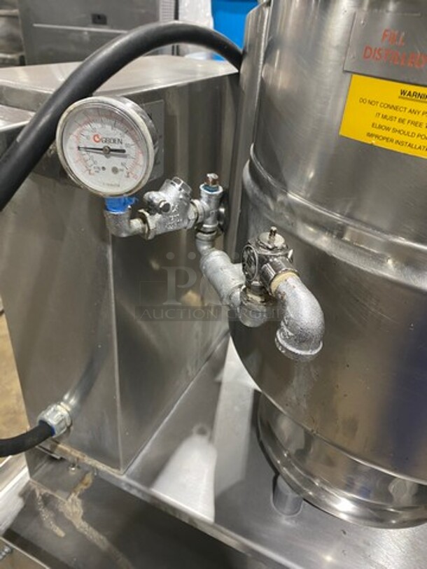 GREAT! Groen Commercial Electric Powered Tilting Soup Kettle! On Equipment Stand! All Stainless Steel! On Legs! Model: TDB40 SN: 86389 & SN: 86387 208V 60HZ 3 Phase - Image 11 of 12