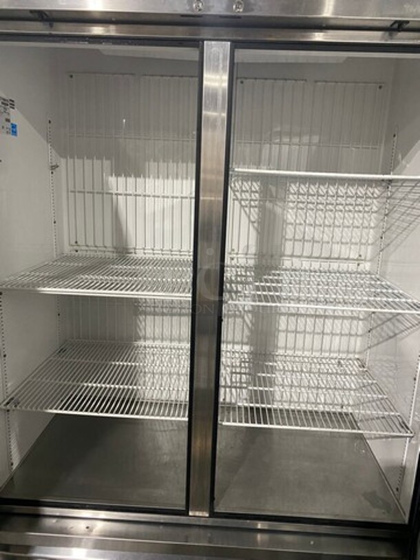 True Commercial 2 Door Reach In Freezer! With Poly Coated Racks! All Stainless Steel! On Casters! Model: T49F SN: 7196976 115V 60HZ 1 Phase - Image 7 of 12