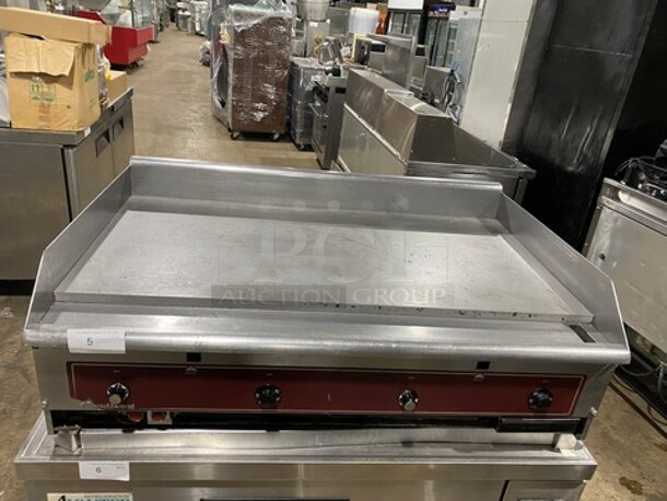 Southbend Commercial Countertop Natural Gas Powered Flat Top Griddle! With Back And Side Splashes! All Stainless Steel! - Image 1 of 8