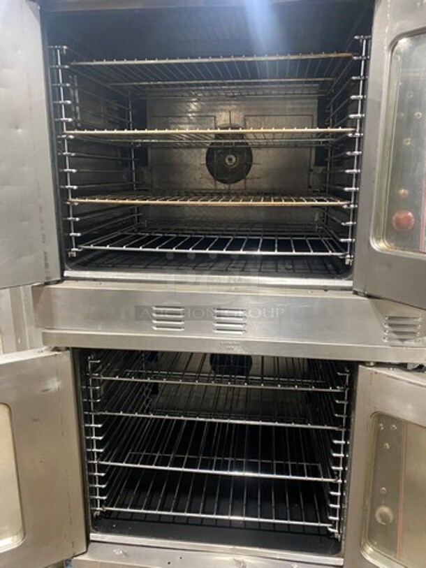 Garland Commercial Gas Powered Double Deck Convection Oven! With View Through Doors! Metal Oven Racks! All Stainless Steel! On Casters! 2x Your Bid Makes One Unit! - Image 5 of 9