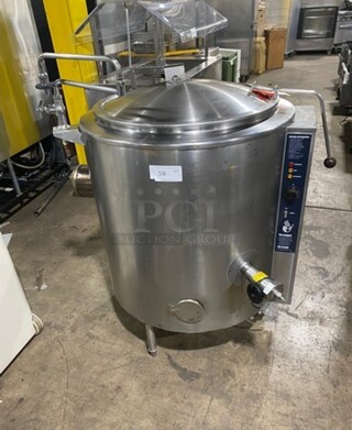Groen Commercial Natural Gas Powered Soup Kettle! All Stainless Steel! On Legs!