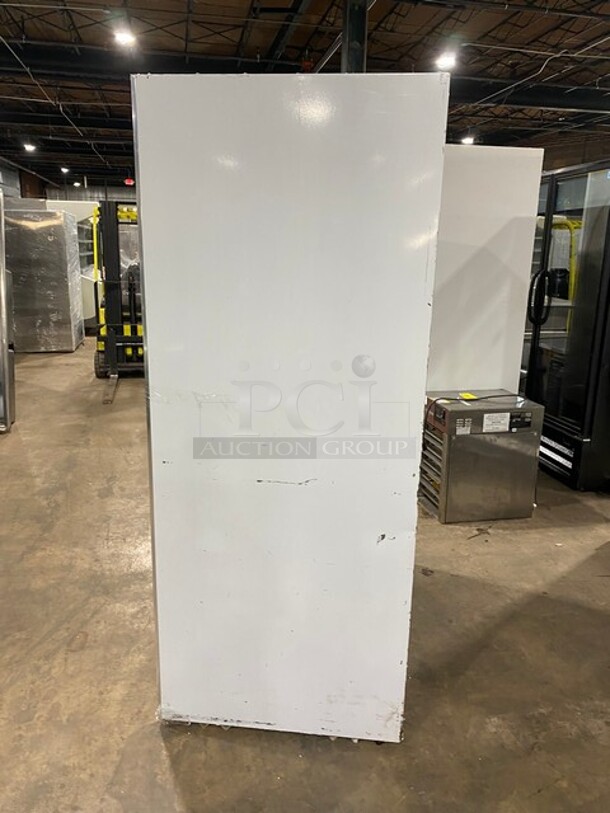 Leader Commercial Refrigerated 2 Door Reach In Merchandiser! With Sliding View Through Doors! With Poly Coated Racks! Stainless Steel Body! Model: LS48SC SN: PV11C0522B 115V 1PH - Image 3 of 8