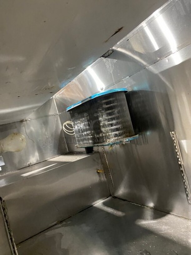 Leader Commercial Refrigerated Marble Top Pizza Prep Table! With 3 Door Underneath Storage Space! All Stainless Steel! On Casters! Model: PT72 SN: PT043536 115V 60HZ 1 Phase! Working When Removed!  - Image 6 of 10