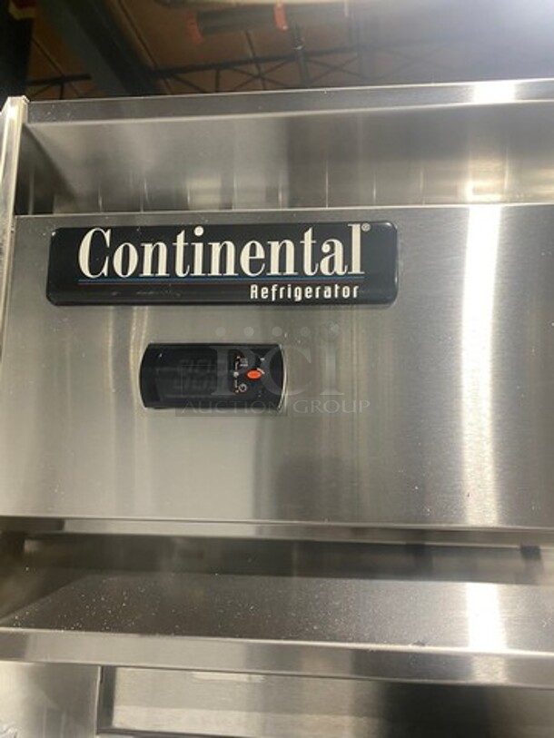AMAZING! BRAND NEW! Continental Commercial 2 Door Reach In Refrigerator! With Poly Coated Racks! All Stainless Steel! Model: 2RN SN: 16234426 115V 60HZ 1 Phase - Image 8 of 12