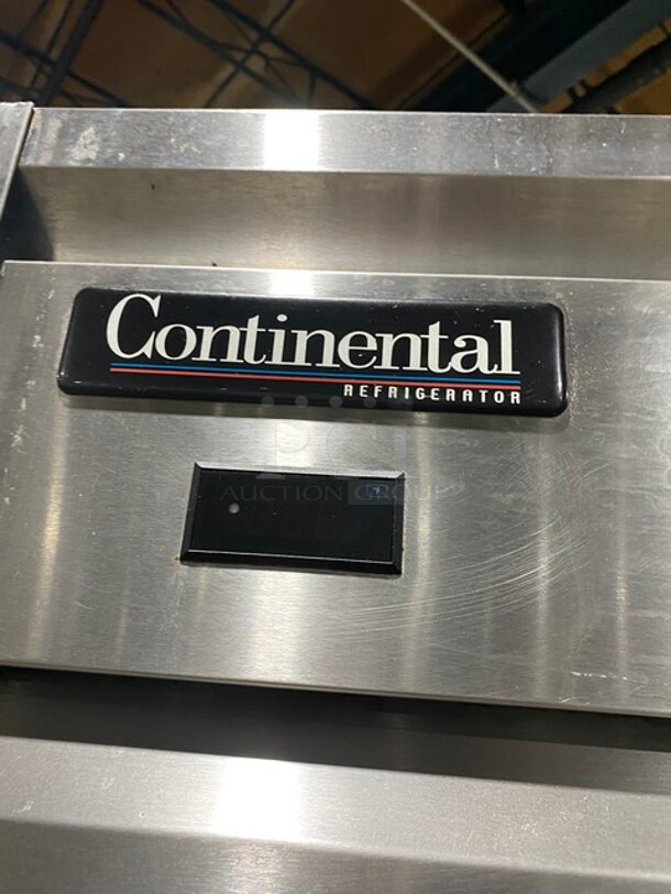 Continental Commercial Single Door Reach-In Cooler! Solid Stainless Steel! On Casters! Model: DL1RSS SN: 14348204 115V 60HZ 1 Phase - Image 9 of 10